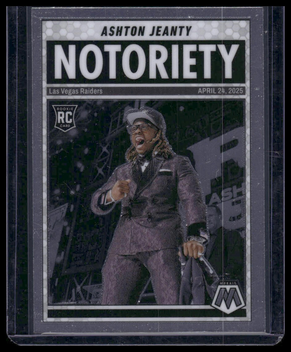 2025 Panini Mosaic Football #18 Ashton Jeanty Notoriety