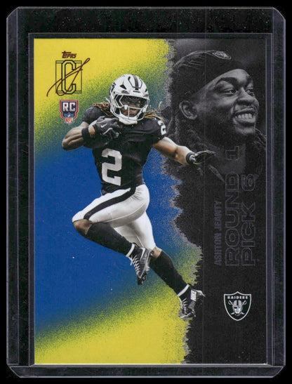 2025 Topps Signature Class #102 Ashton Jeanty Blue & Yellow