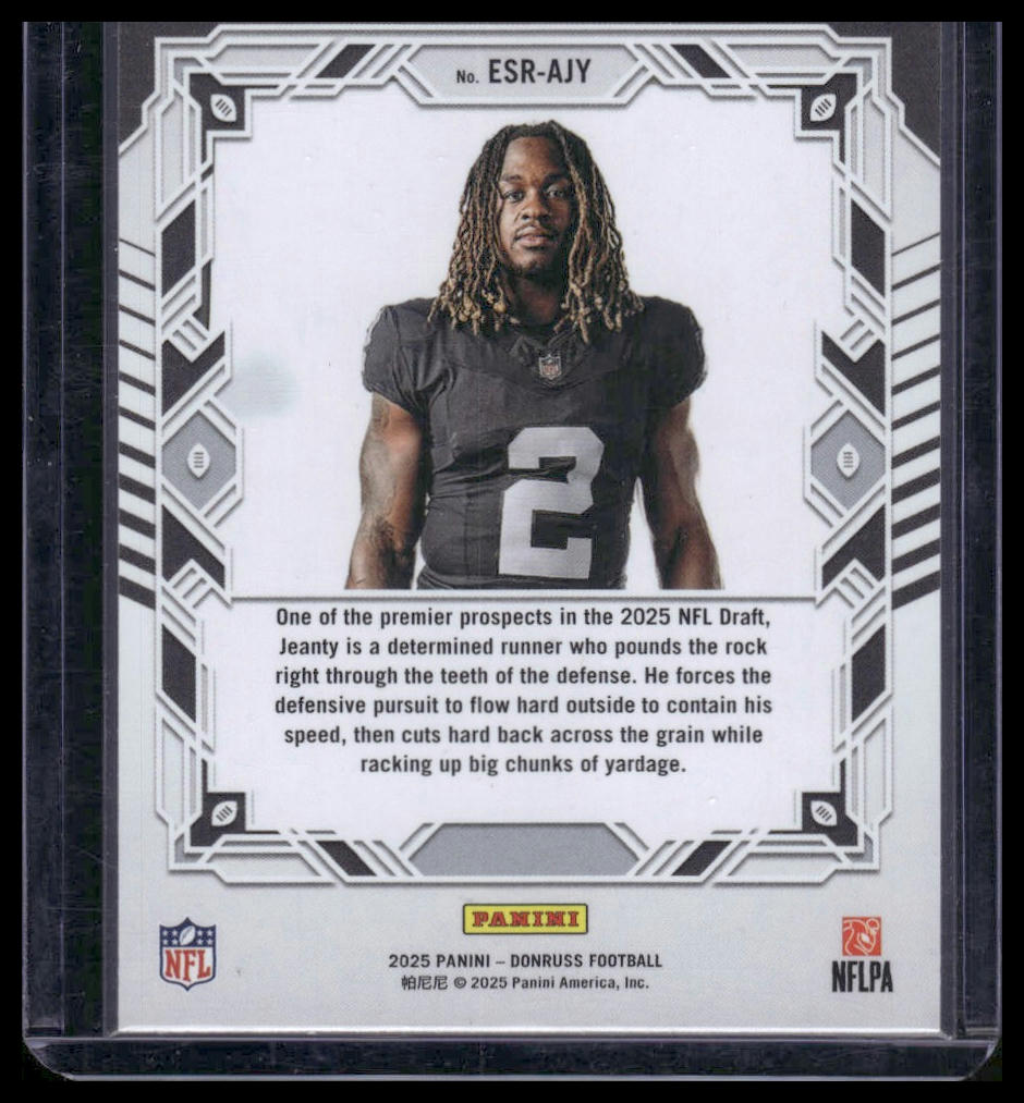 2025 Panini Donruss Football #ESR-AJY Ashton Jeanty Elite Series Rookies