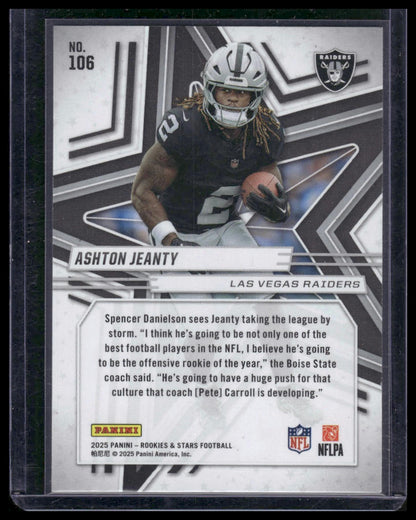 2025 Panini Rookies & Stars Football #106 Ashton Jeanty Preferred