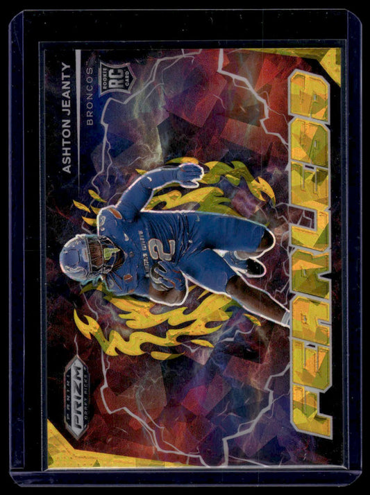 2025 Panini Prizm Draft Picks #F-AJY Ashton Jeanty Cracked Ice Prizm Fearless