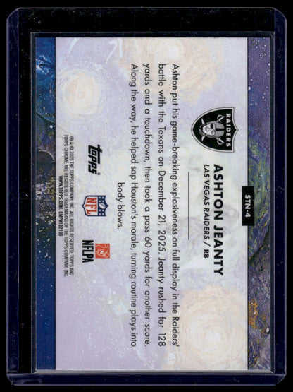2025 Topps Cosmic Chrome Football #STN-4 Ashton Jeanty Starry Night