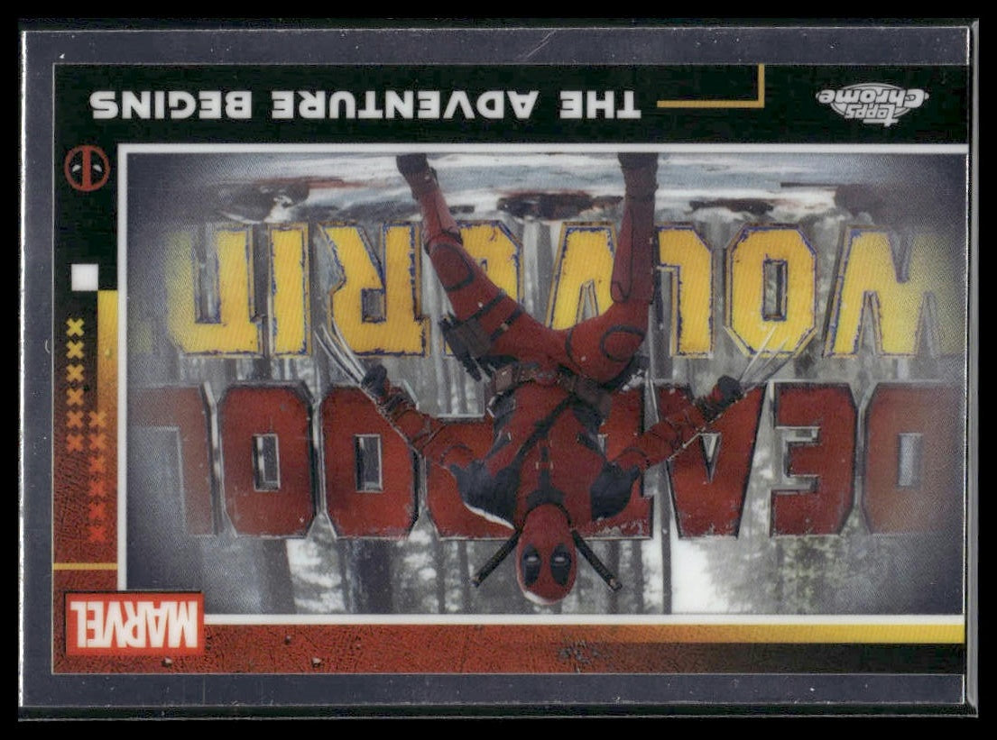 2025 Topps Chrome Marvel Deadpool #47 The Adventure Begins