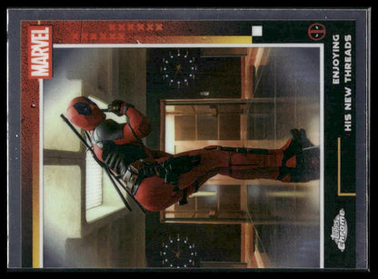 2025 Topps Chrome Marvel Deadpool #59 Enjoying His New Threads
