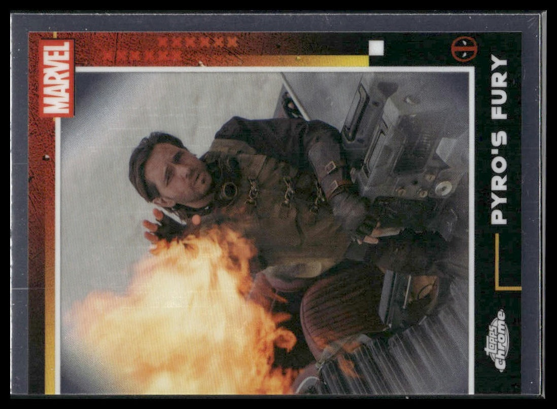 2025 Topps Chrome Marvel Deadpool #68 Pyro's Fury