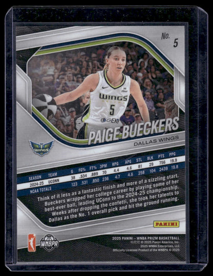 2025 Panini Prizm WNBA #5 Paige Bueckers