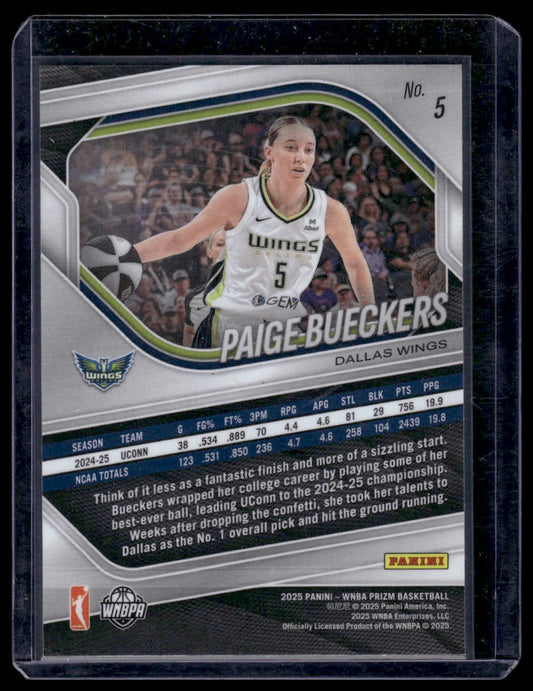 2025 Panini Prizm WNBA #5 Paige Bueckers