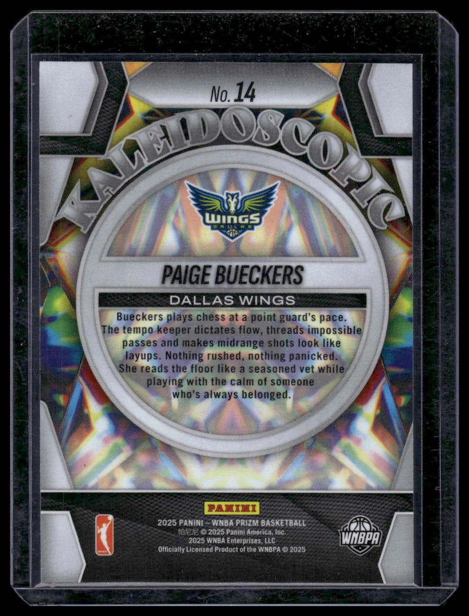 2025 Panini Prizm WNBA #14 Paige Bueckers Kaleidoscopic