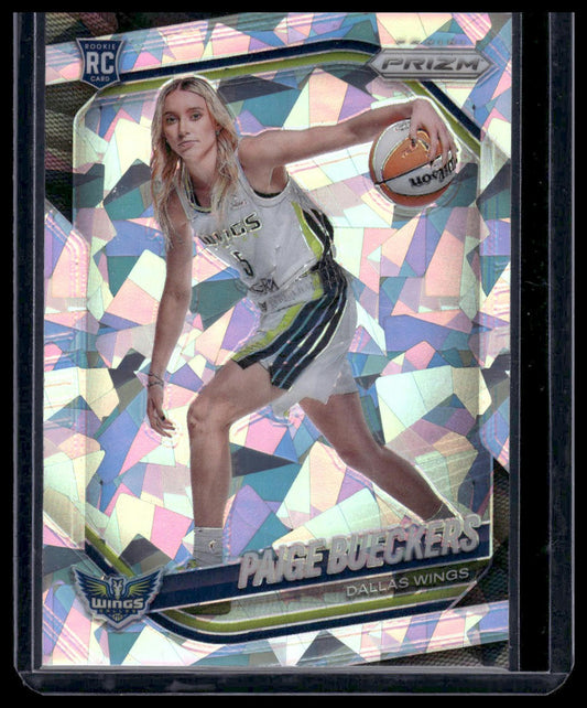2025 Panini Prizm WNBA #147 Paige Bueckers Rookie Variation Cracked Ice