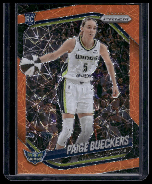 2025 Panini Prizm WNBA #5 Paige Bueckers Orange Lazer