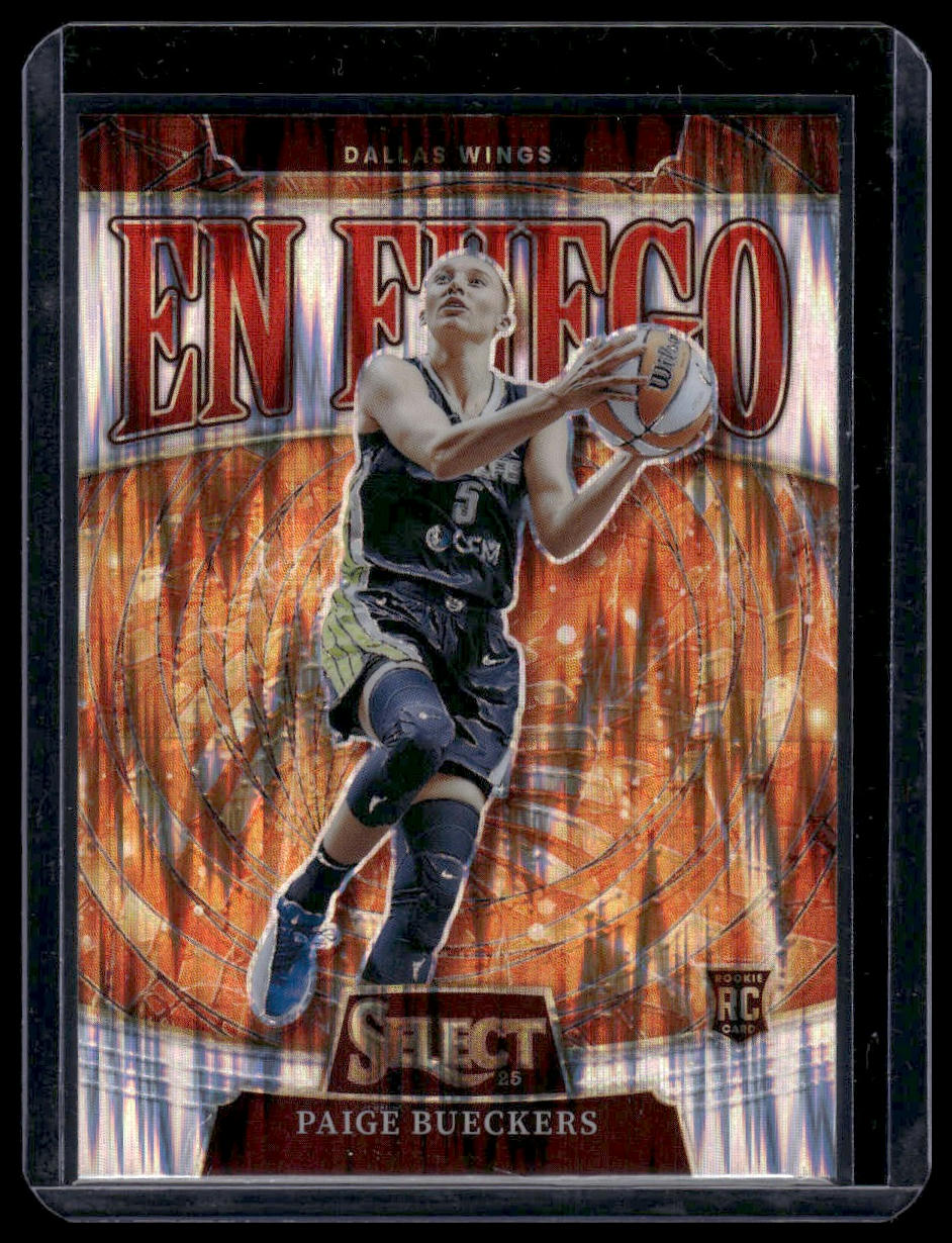 2025 Panini Select WNBA #5 Paige Bueckers En Fuego Flash Prizm