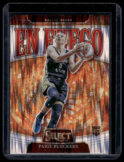 2025 Panini Select WNBA #5 Paige Bueckers En Fuego Flash Prizm