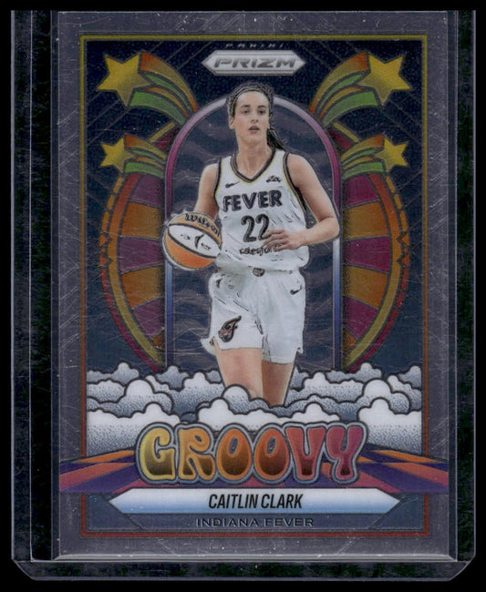2025 Panini Prizm WNBA #10 Caitlin Clark Groovy