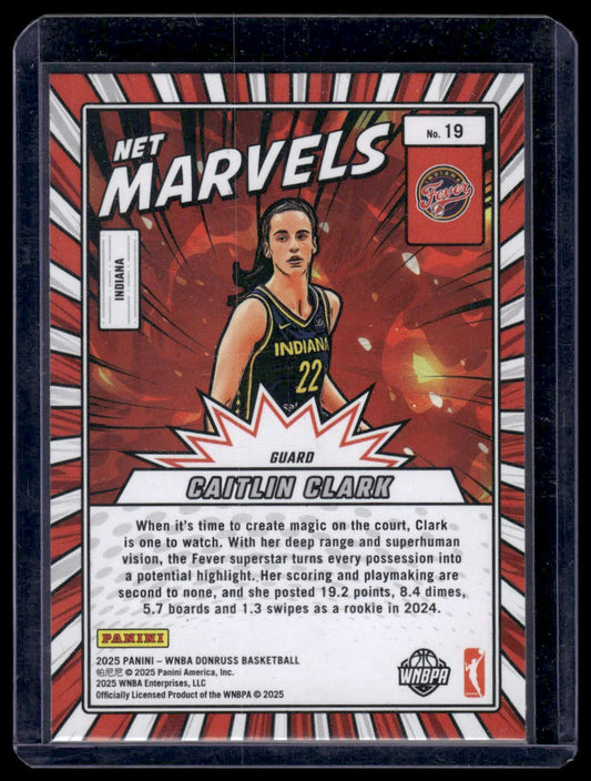2025 Panini Donruss WNBA #19 Caitlin Clark Net Marvels