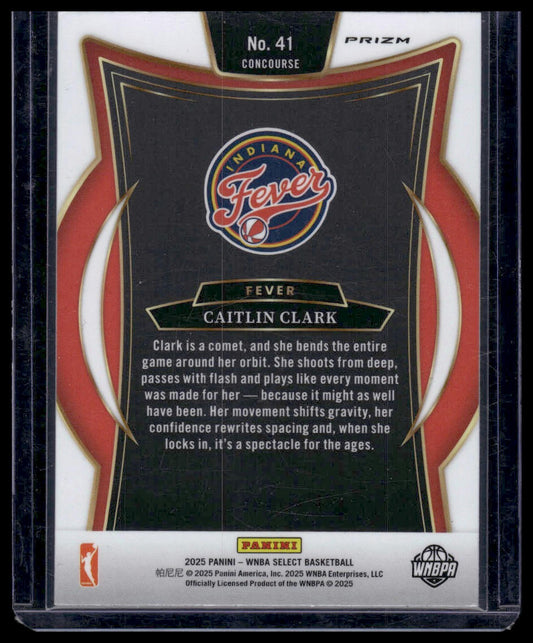 2025 Panini Select WNBA #41 Caitlin Clark Pink Ice
