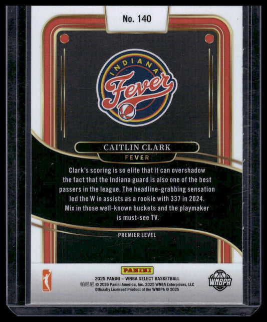 2025 Panini Select WNBA #140 Caitlin Clark