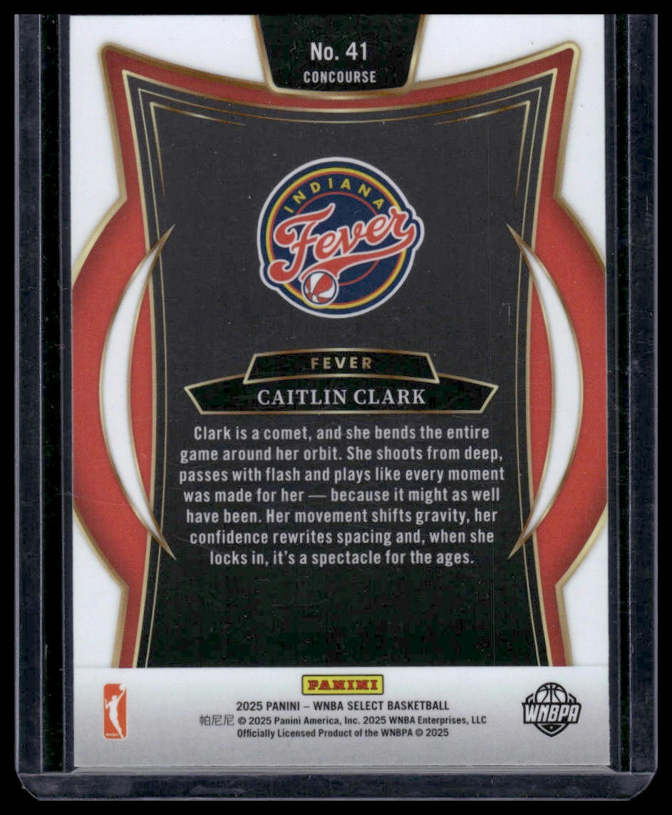 2025 Panini Select WNBA #41 Caitlin Clark