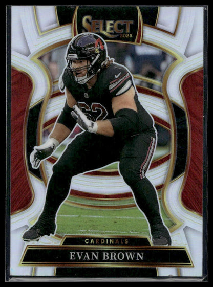 2025 Panini Select Football #24 Evan Brown Silver