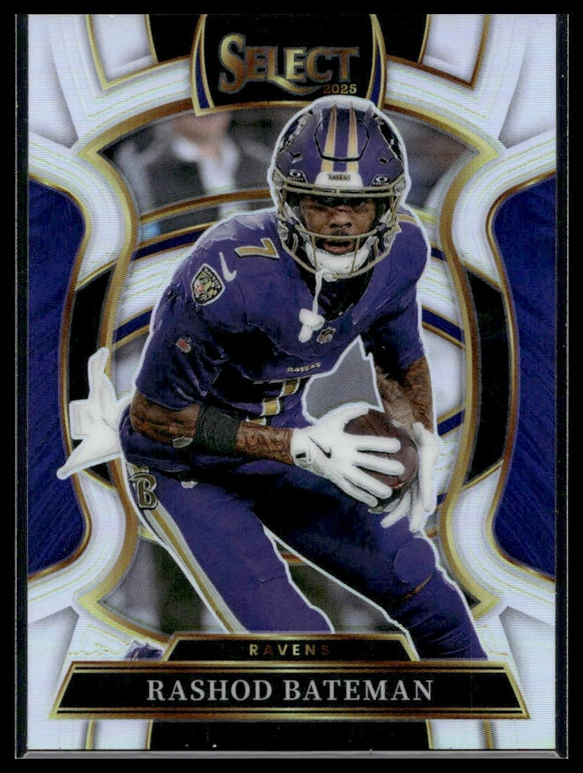 2025 Panini Select Football #62 Rashod Bateman Silver