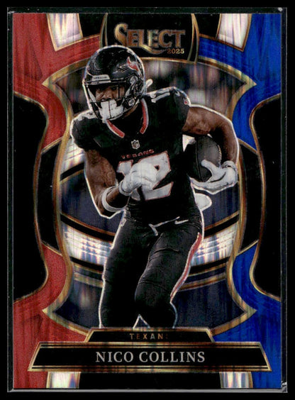 2025 Panini Select Football #35 Nico Collins Tri-Color