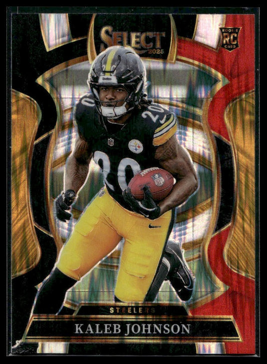 2025 Panini Select Football #52 Kaleb Johnson Copper Shock Prizm