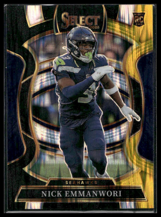 2025 Panini Select Football #15 Nick Emmanwori Copper Shock Prizm