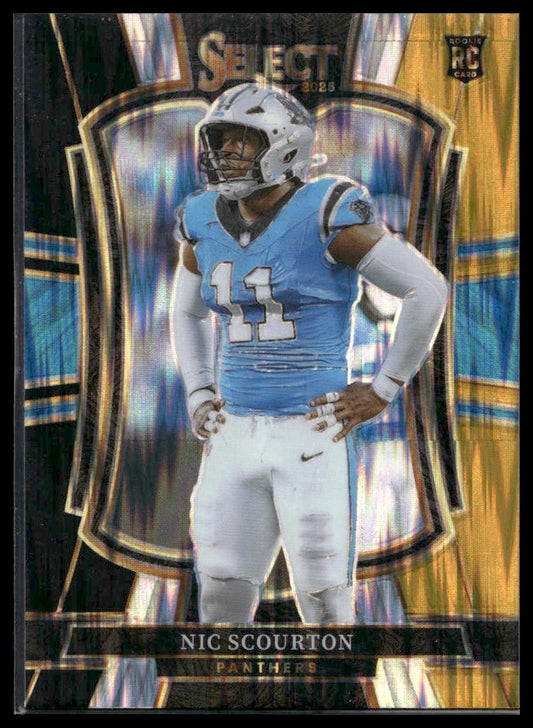 2025 Panini Select Football #143 Nic Scourton Copper Shock Prizm