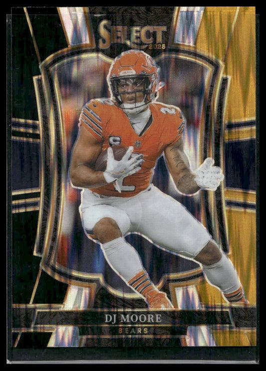 2025 Panini Select Football #173 DJ Moore Copper Shock Prizm