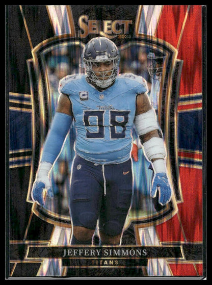 2025 Panini Select Football #125 Jeffery Simmons Tri-Color