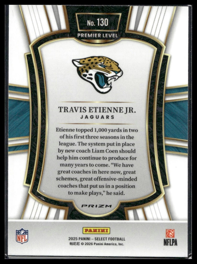 2025 Panini Select Football #130 Travis Etienne Jr. Tri-Color