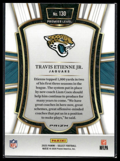 2025 Panini Select Football #130 Travis Etienne Jr. Tri-Color