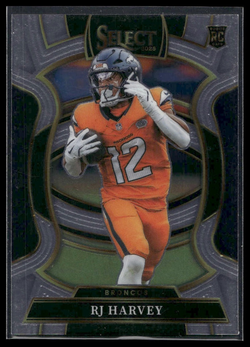 2025 Panini Select Football #10 RJ Harvey Base (no Prizm)