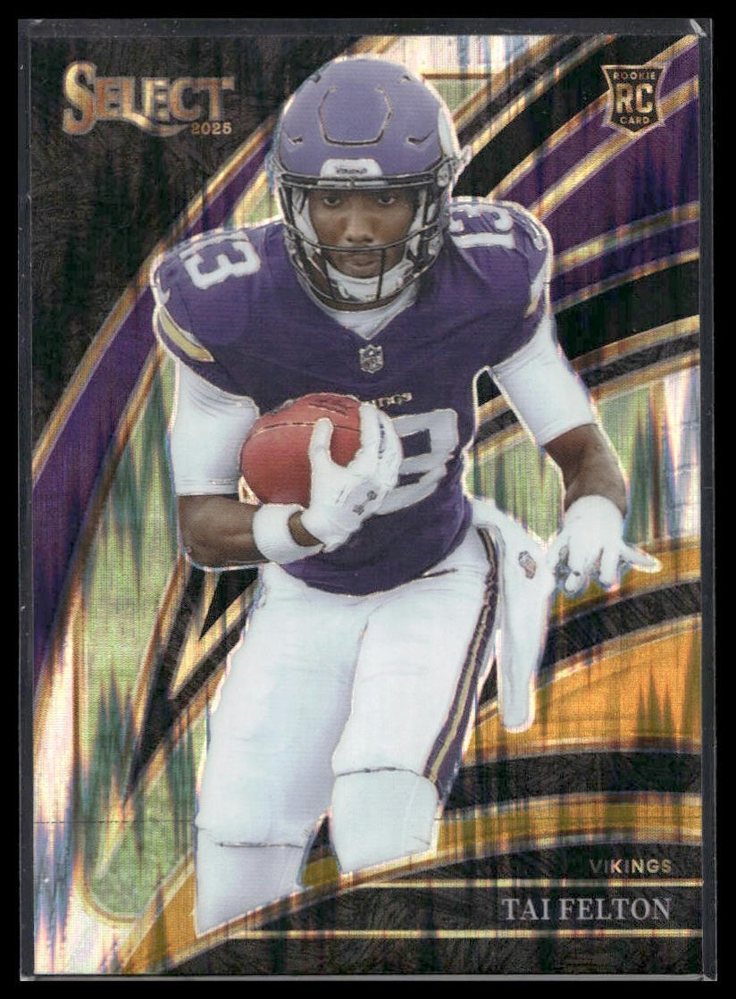 2025 Panini Select Football #265 Tai Felton Copper Shock Prizm