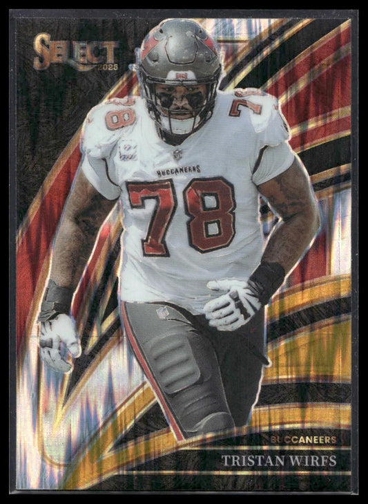 2025 Panini Select Football #238 Tristan Wirfs Copper Shock Prizm