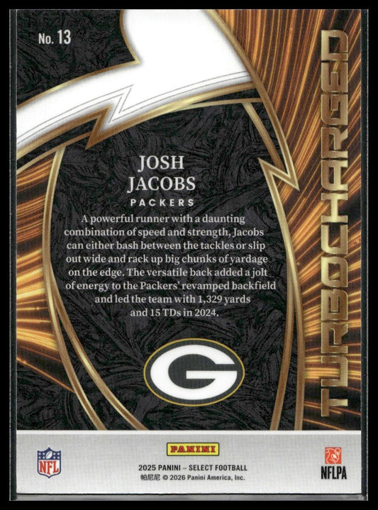 2025 Panini Select Football #13 Josh Jacobs