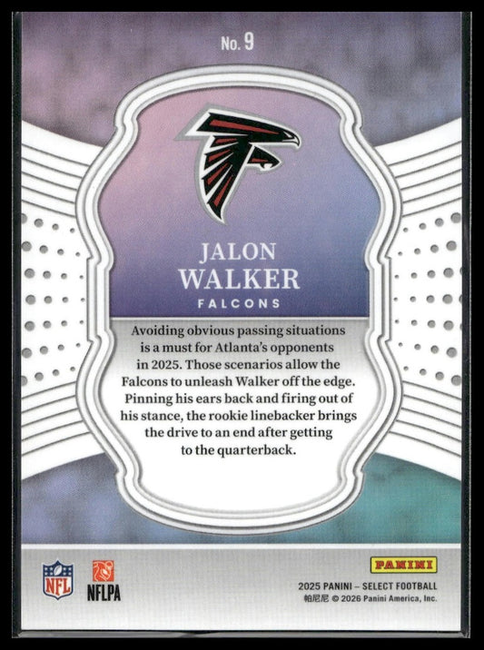 2025 Panini Select Football #9 Jalon Walker