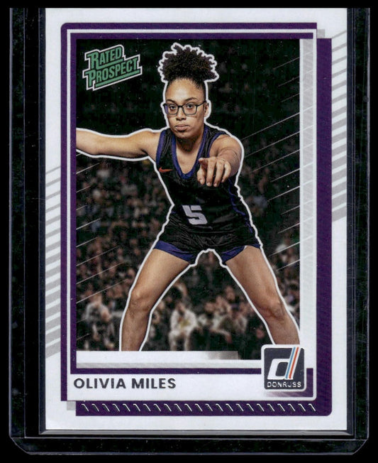 2025-26 Panini Donruss Basketball #89 Olivia Miles Rated Prospect