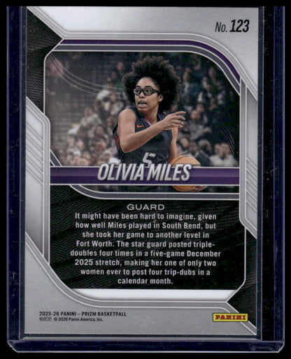 2025-26 Panini Prizm Basketball #123 Olivia Miles