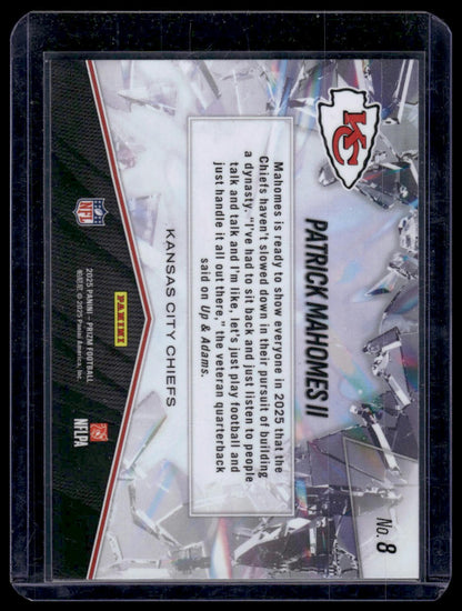 2025 Panini Prizm Football #8 Patrick Mahomes II Prizm Break