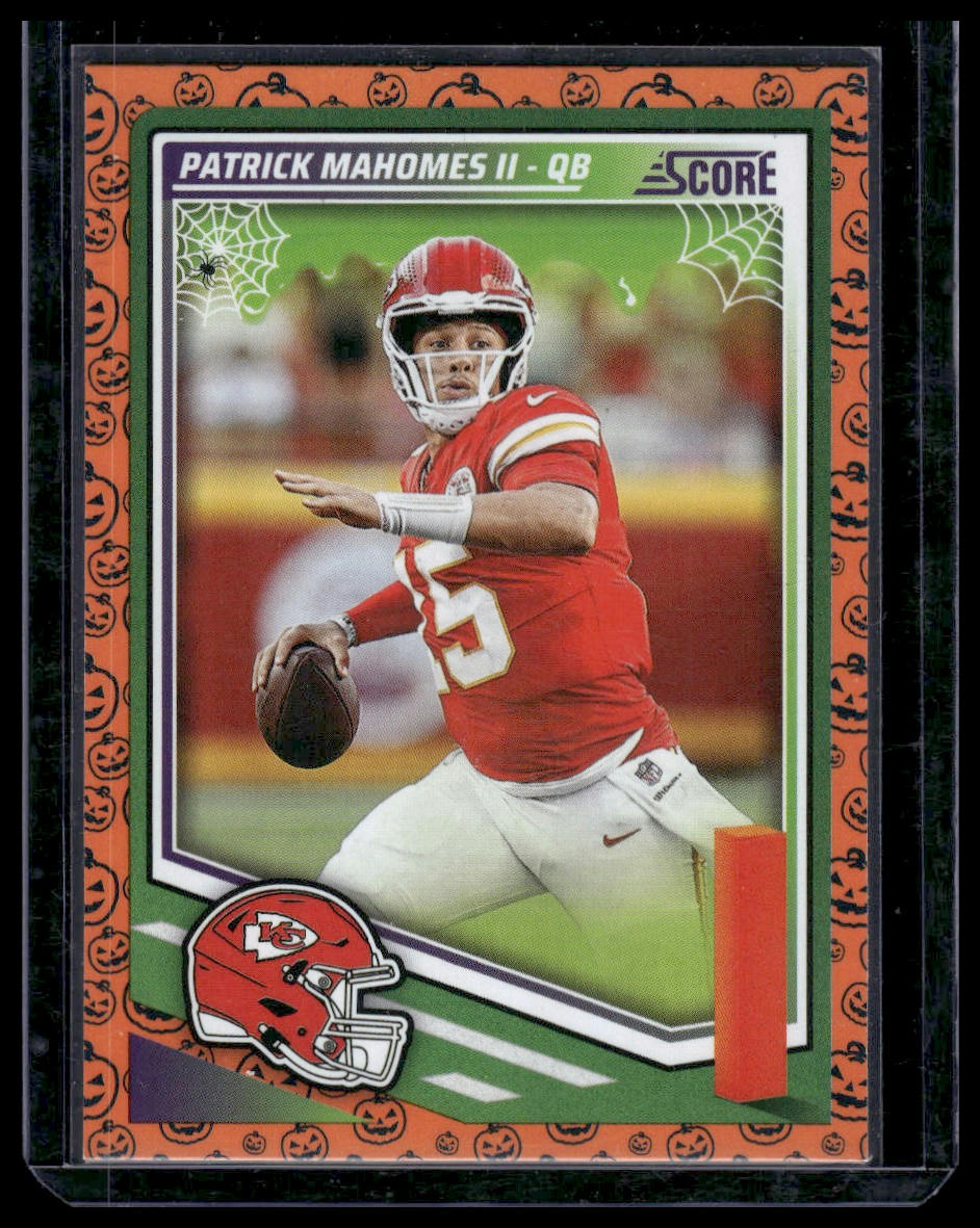 2025 Panini Score Football #100 Patrick Mahomes II Halloween