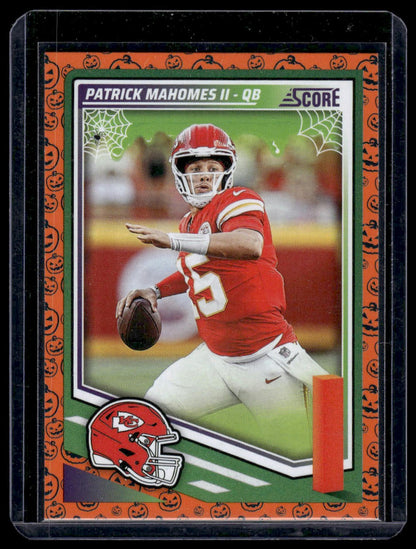 2025 Panini Score Football #100 Patrick Mahomes II Halloween