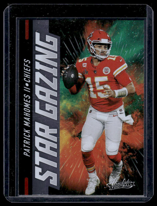 2021 Panini Absolute Football #SG2 Patrick Mahomes II Star Gazing