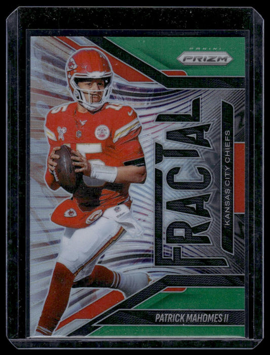 2025 Panini Prizm Football #5 Patrick Mahomes II Fractal Silver Prizm