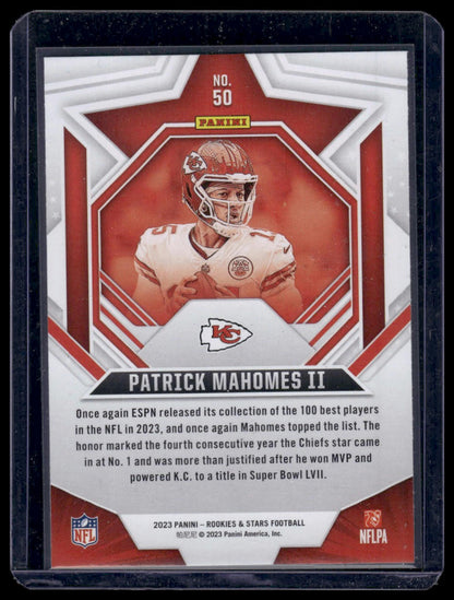 2023 Panini Rookies & Stars Football #50 Patrick Mahomes II