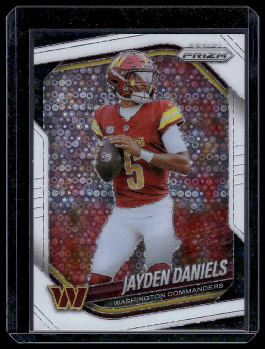 2025 Panini Prizm Football #278 Jayden Daniels White Disco