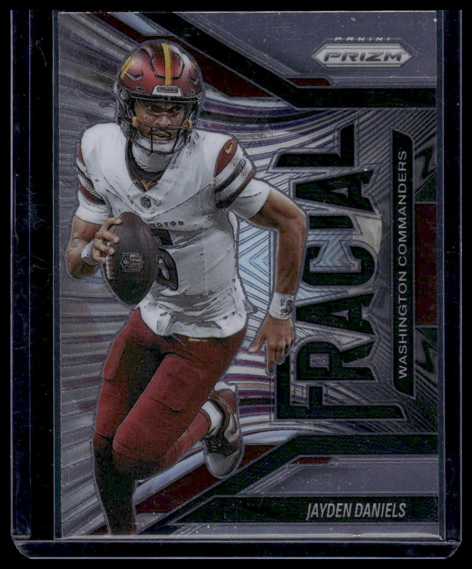 2025 Panini Prizm Football #1 Jayden Daniels No Huddle Fractal