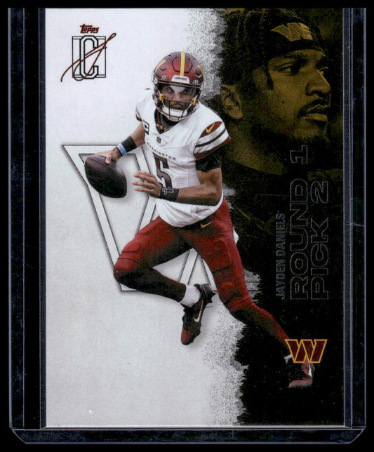 2025 Topps Signature Class Football #57 Jayden Daniels Round 1 Pick 2