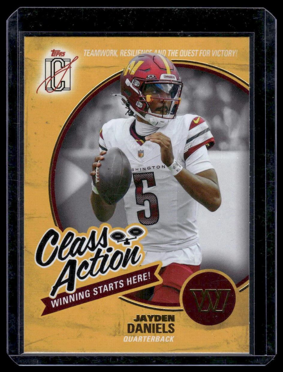 2025 Topps Signature Class Football #CA-24 Jayden Daniels Class Action