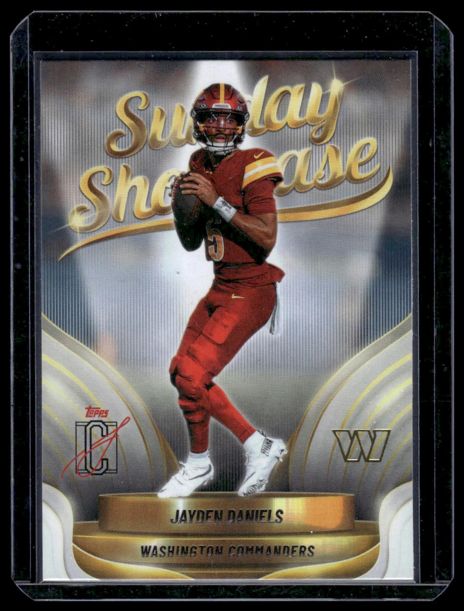 2025 Topps Signature Class Football #SS-6 Jayden Daniels Sunday Showcase
