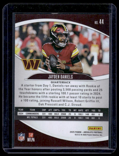 2025 Panini Absolute Football #44 Jayden Daniels